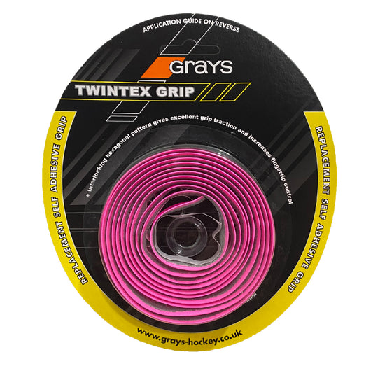 Grip de Hockey Grays Twintex Rosa Fluor